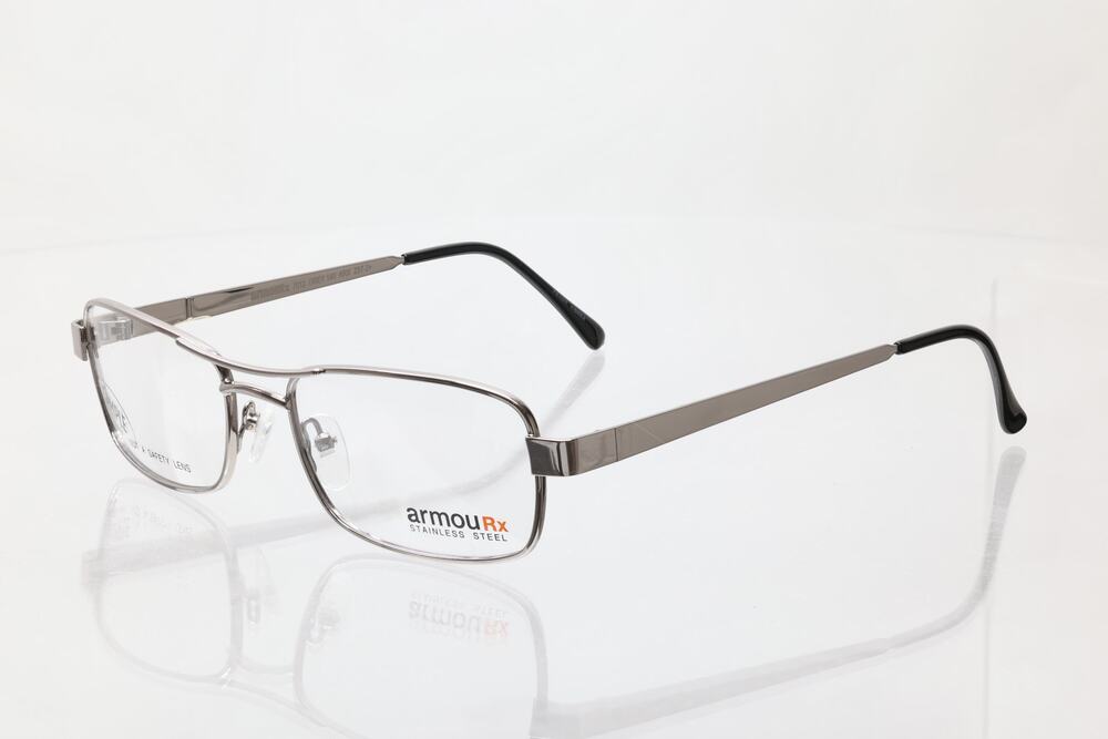 ArmouRx 7012 Grey 55-17-140mm Eyeglass FRAMES ONLY - NEW WITH DEFECTS - READ